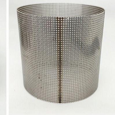 Tubo de filtro perfurado de aço inoxidável de alumínio do metal para o poço de água