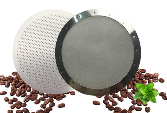 SS316 perfurou gravura a água-forte de aço de Mesh Filter Disc Micro Hole do café