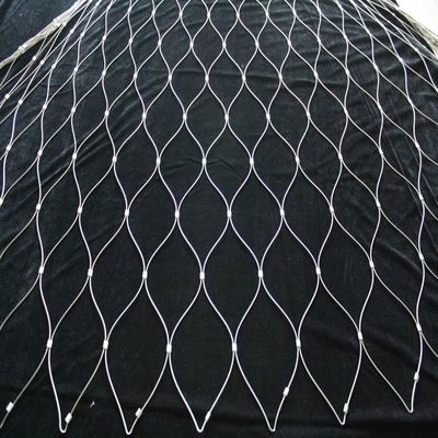 Fácil de instalar Rede de corda de aço inoxidável de 2 mm flexível para animais do zoológico