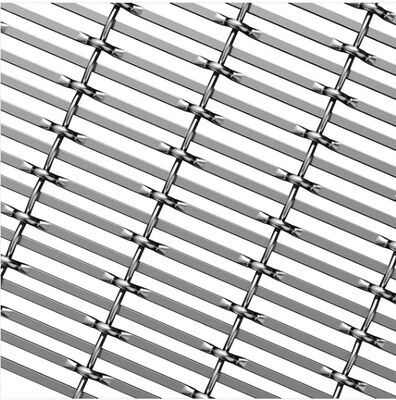 Revestimento antigo de bronze feito sob encomenda SS arquitetónicos frisaram Mesh Exterior Architectural Mesh Cladding do metal