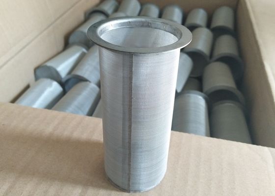 A sarja lisa SS do cilindro filtra o mícron Mesh Filter de aço inoxidável da malha 5