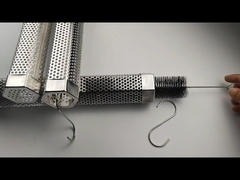 Fumaçador de grelhados de grelhados de aço inoxidável com pellets perforados