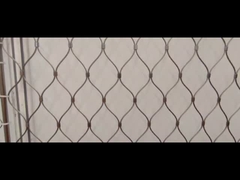 Flexível AISI 304 Arquitetônica rede de fio de corda 40 * 40mm 50 * 50mm abertura