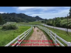 Cercas de vinil PVC postes de cercas e trilhos pesados 4 trilhos de cavalos cercas de fazenda de PVC