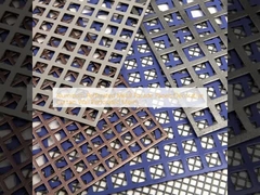 Painéis de fachada metálicos perfurados de alumínio parede cortina decorativa malha perfurada