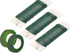 Fios de caule floral flores artesanato DIY fios verdes