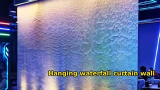 Tela de arame de aço feita sob medida de fábrica, parede em cascata, recurso de água, cortina de água de paisagem