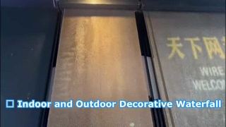 Cortina de água suspensa para casamento, tela interna de cachoeira, decoração divisória de fonte