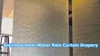 Malha em cascata em cascata para decoração de hotéis e shopping centers