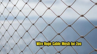 A aplicação de malha de aviário de pássaros de zoológico de aço inoxidável 316