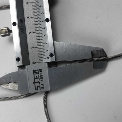 Rede de cabos de aço inoxidável 304 flexível e durável com buraco de diamante para rede de segurança