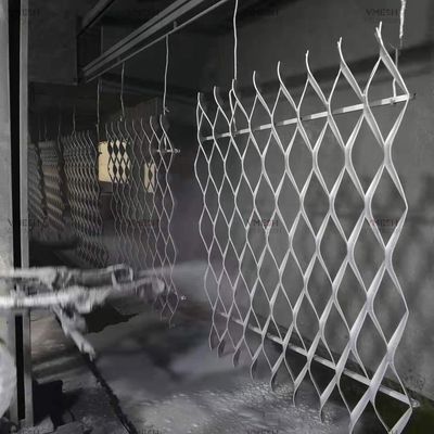 Tela de metal expandido com padrão de diamante galvanizado para malha decorativa