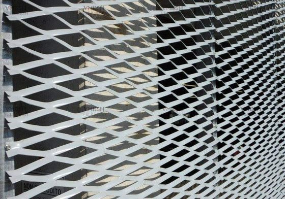 Folha de malha metálica expandida de alumínio PVDF para decoração de edifícios