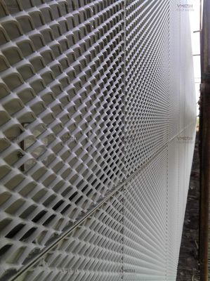 Retalhos metálicos de alumínio revestidos em pó para decoração de parede