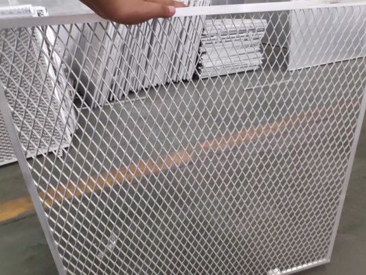 Rede de metal de alumínio revestido em pó, expandida 1,2x2,4m