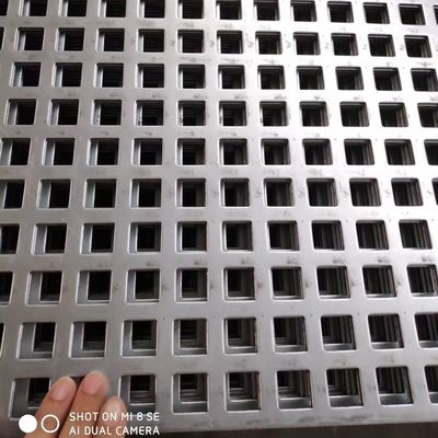 Alumínio galvanizado 2 mm quadrado folha de metal perforada 4x8 pés