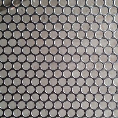 Folhas metálicas galvanizadas perfuradas com furos redondos para decoração