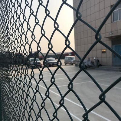 50x50mm galvanizado a quente vedação de ligação de cadeia 2.0mm fio 10m comprimento