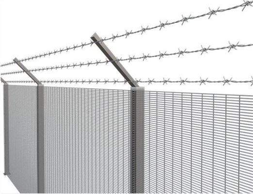 o pó de abertura de 76.2*12.7mm revestiu o fio Mesh Fence Rustproof do aeroporto 358