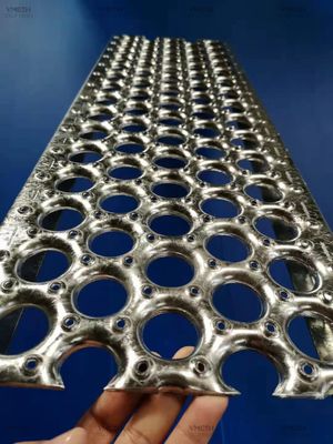 Galvanizado a quente 5 buracos canal redondo Perf O Grelha Grelha 300mm