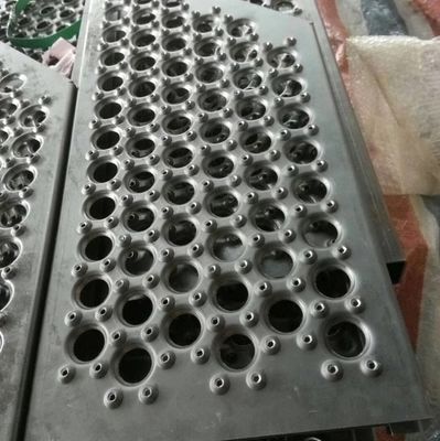 Grelhas de segurança de passeios com agarre de diamante / grelhas de segurança de aço com suporte de agarre