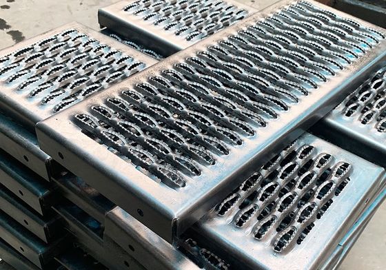 Grelhas de segurança de aderência de diamante - Alumínio galvanizado de aço inoxidável