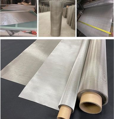 Malha de arame de aço inoxidável 304 316, 20-100 malhas, tecido simples para filtração industrial