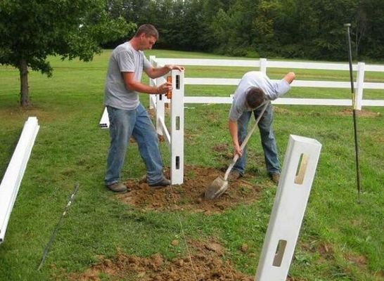 100% material virgem durável 2 trilhos 3 trilhos PVC vedação de cavalo cerca de fazenda