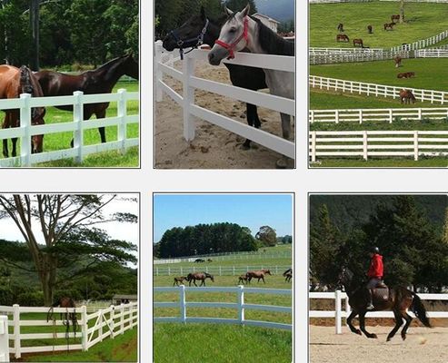 Ferradura de 3 trilhos de PVC durável Ferradura de plástico Ferradura Rancho Paddock Ferradura de cavalo