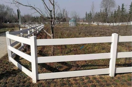 Pvc Branco Fazenda Plástico Esgrima de Cavalo Altura 1,5m 1,8m