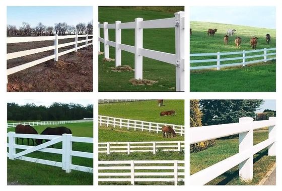 Pvc painel Fazenda vedação Jardim vedação Trellis Nova privacidade branco vinil 2 trilhos vedação