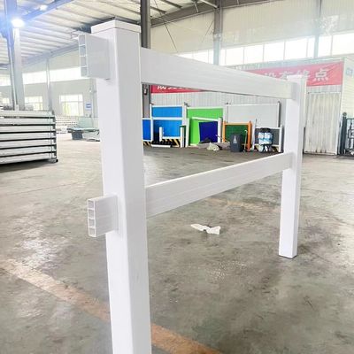 Cercas de quinta de PVC ecológicas Vinyl 2 Rail PVC Horse Fence