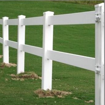 Cercas de quinta de PVC ecológicas Vinyl 2 Rail PVC Horse Fence