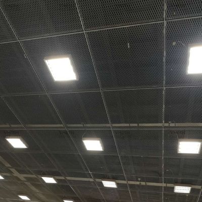 Painel de tecto de malha metálica expandida de alumínio decorativo 0,5 mm