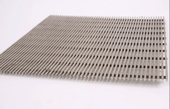 0.2mm SS304 tela de fio de cunha painel plano personalizado