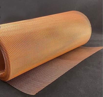 Malha de Metal Expandido de Diamante de Cobre para Blindagem EMI 0,02-4mm