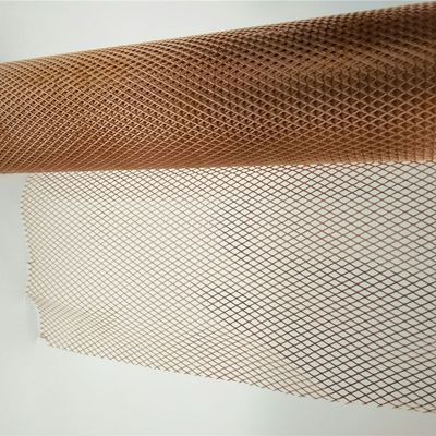 0.3x0.4mm abertura expansão de painéis de malha metálica fio de cobre vermelho para baterias