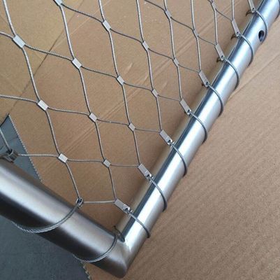 Rede de corda de arame de aço inoxidável flexível para proteção de edifícios