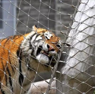 Peso leve de alta resistência 304 316 aço inoxidável rede de fio de corda para vedação zoológico