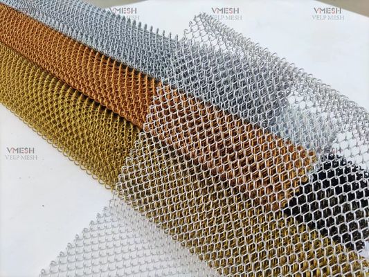 Cortina de chuveiro de alumínio metálico decorativo para hotle