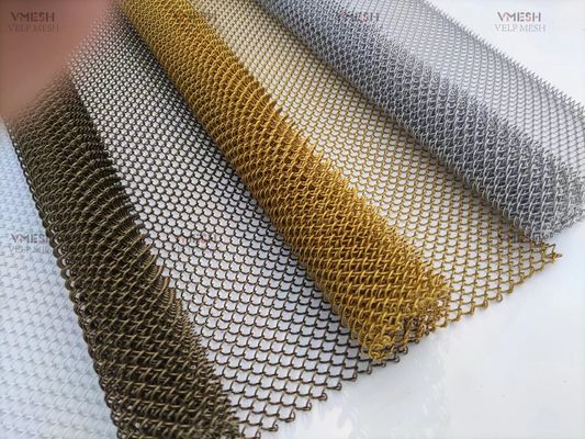 Cortina de chuveiro de alumínio metálico decorativo para hotle