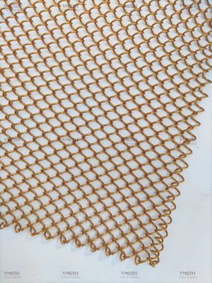 1.2mm Espessura Chain Link Decorativa Cortina Arquitetônica Rede de Arame