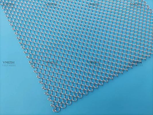 Stainless Steel Wire Nature Color Water Fall Mesh Curtain For Decorative Mesh