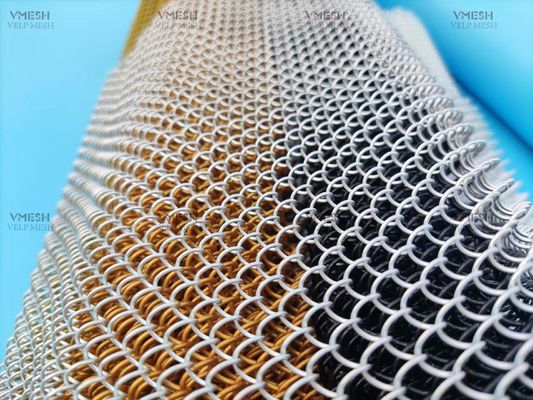 Rede Decorativa de Arame Quadrado Chain Link Cortina Screen Partition Tecido Decorar Rede de Arame Quadrado