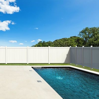 Pvc Parede painéis Vinil vedação de privacidade 6x8ft para edifícios de jardim