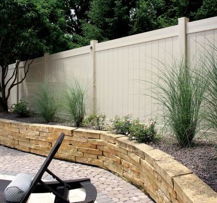 Privacidade Vinyl Plastic Fence Panel Jardim Impermeável Pvc Cercas Para piscina