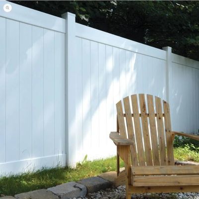 6Ft jardim exterior branco barato PVC painel de vedação de privacidade de vinil