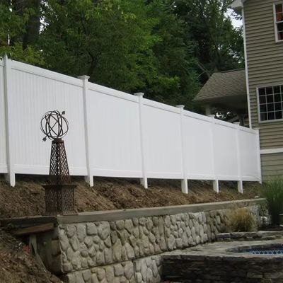Preço da fábrica Painel de privacidade de PVC branco para cerca de jardim exterior