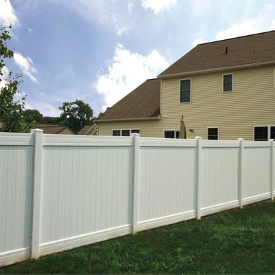 Branco Venda Quente Bela Solid PVC Plástico Privacidade Vinyl Cercas