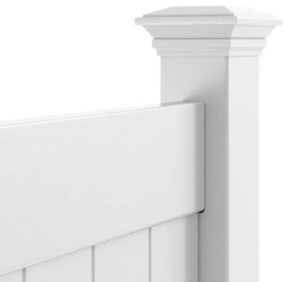 Material de alta qualidade Cercas de privacidade de plástico PVC branco exterior